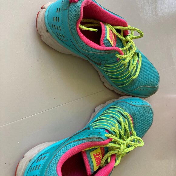 Nike Flex Trail 2  Sz 10 Women Teal/Lime - Picture 6 of 10